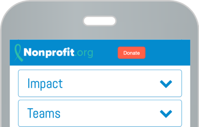 Banner Donate Button - Mobile View