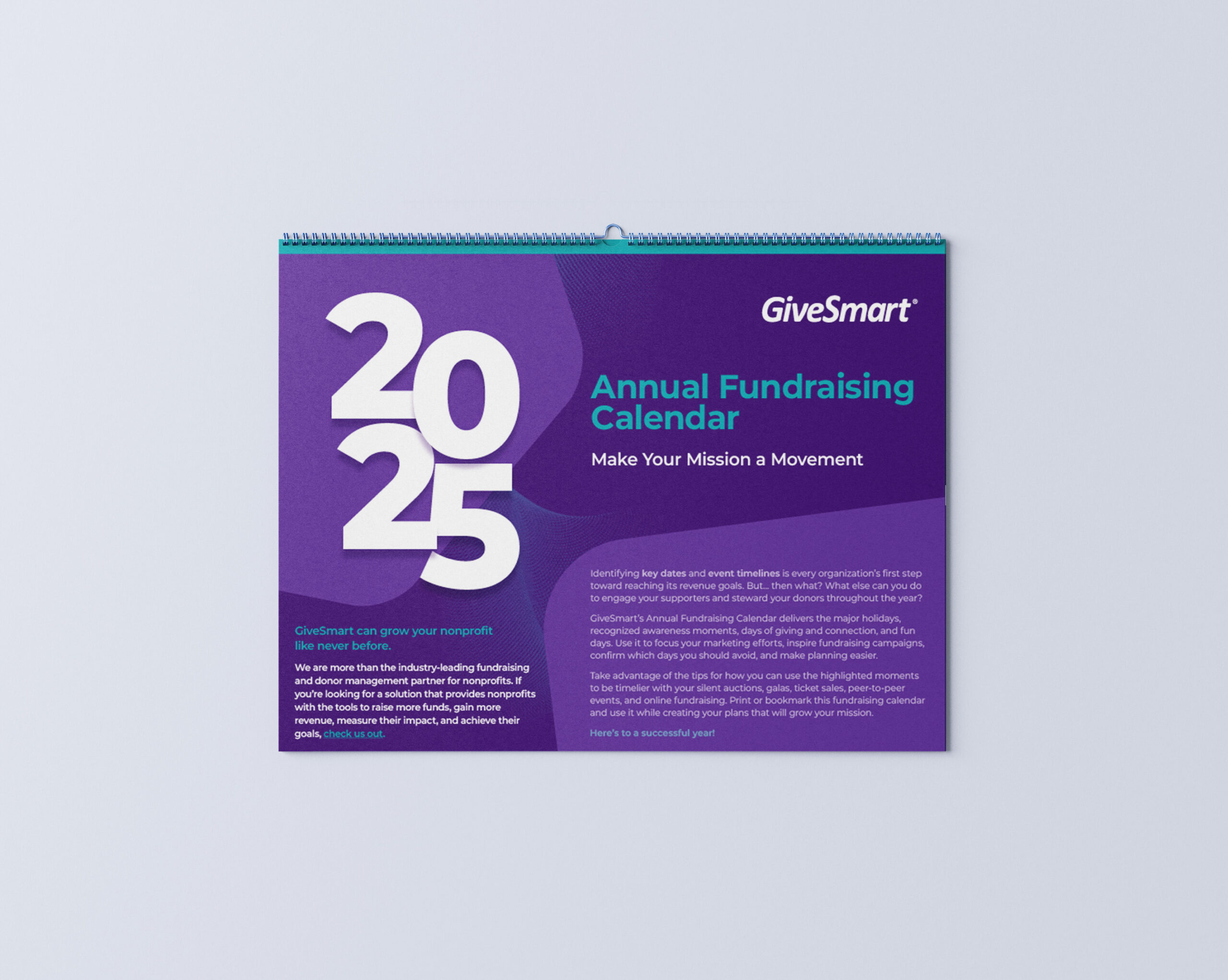 2025 Annual Fundraising Calendar by GiveSmart